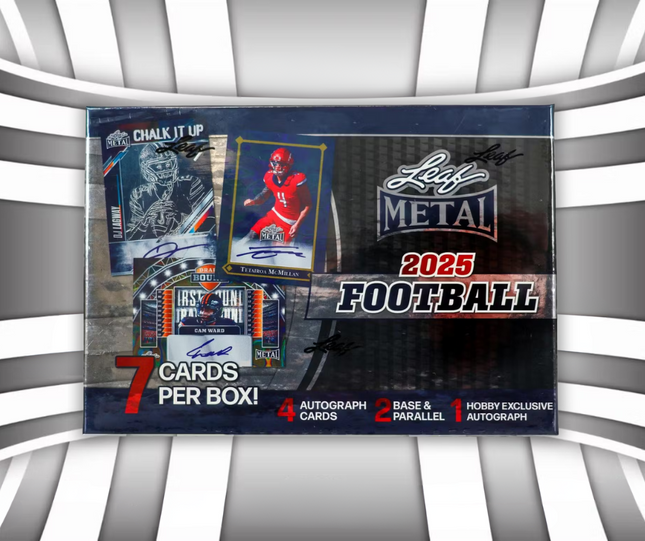 2025 Leaf Metal Football Hobby Box