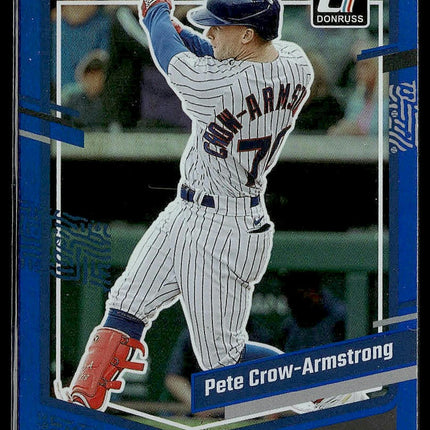 2023 Donruss #95 Pete Crow-Armstrong Holo Blue