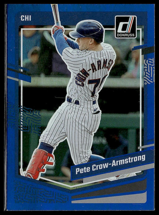 2023 Donruss #95 Pete Crow-Armstrong Holo Blue