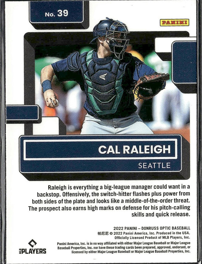2022 Donruss Optic #39 Cal Raleigh