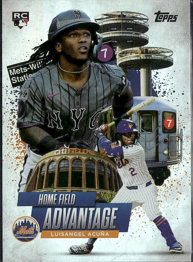 2025 Topps #HA-31 Luisangel Acuña Home Field Advantage