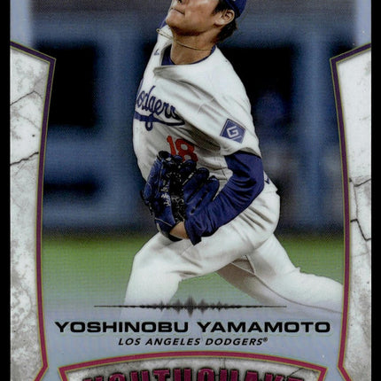 2025 Topps Chrome #YQ-46 Yoshinobu Yamamoto YouthQuake