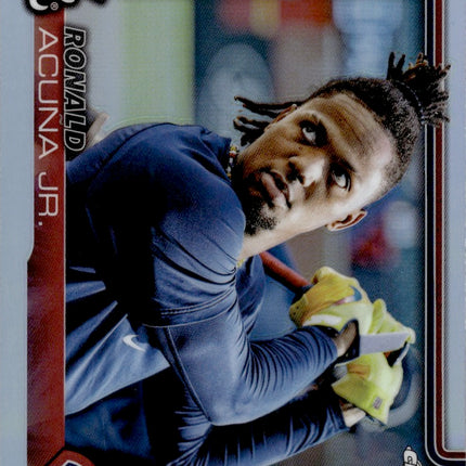 2025 Topps Chrome Base Image Variation SSP Refractor #257 Ronald Acuña Jr.