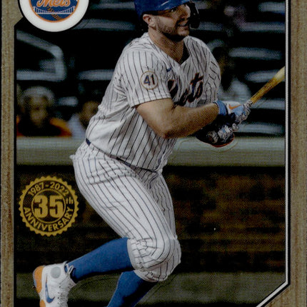 2022 Topps Chrome #87BC-10 Pete Alonso 1987 Topps Baseball 35th Anniversary