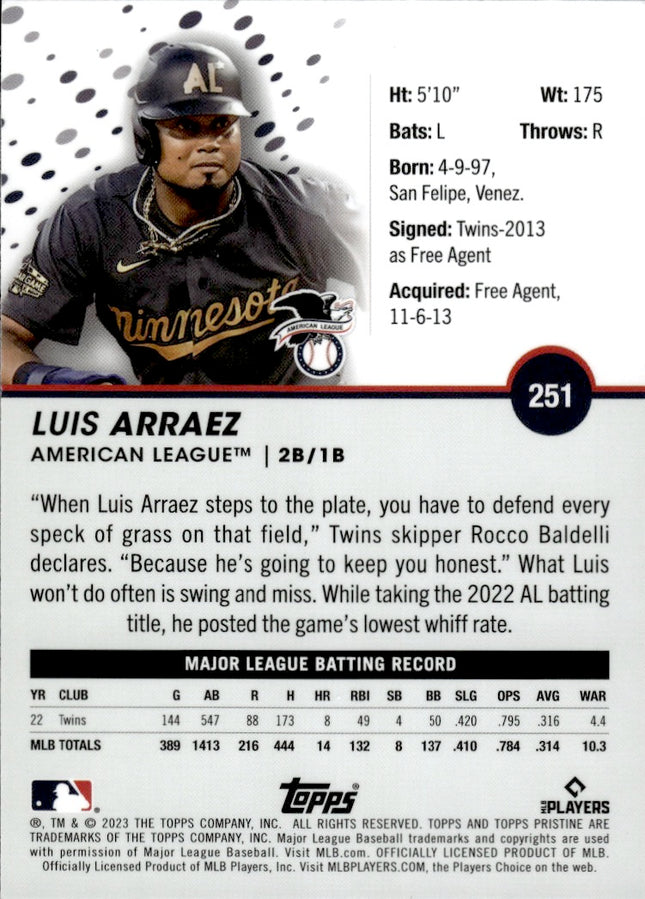 2023 Topps Pristine #251 Luis Arraez