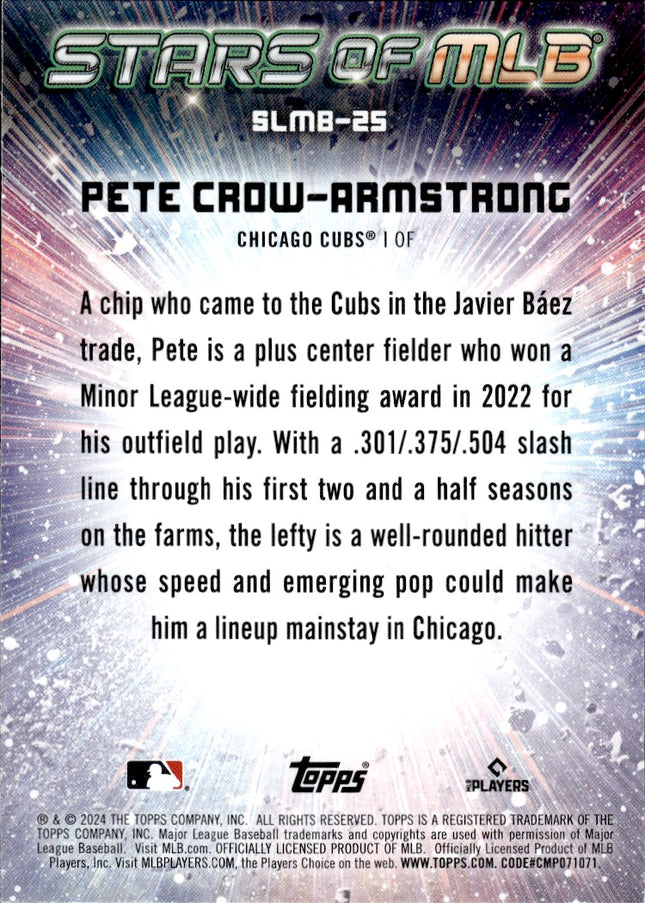 2024 Topps #CSMLB-25 Pete Crow-Armstrong Stars of MLB Chrome