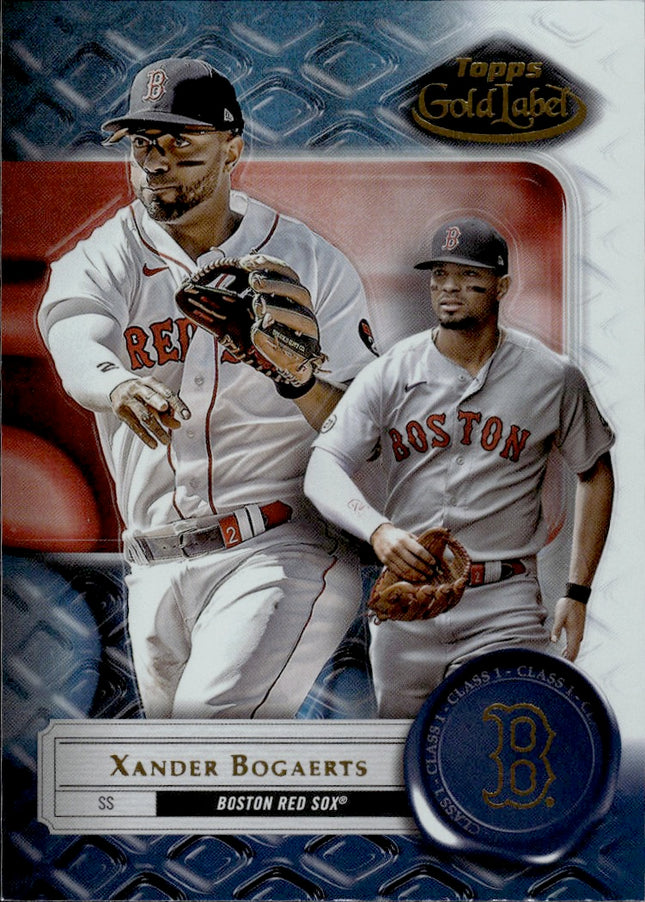 2022 Topps Gold Label #23 Xander Bogaerts Class 1 Black