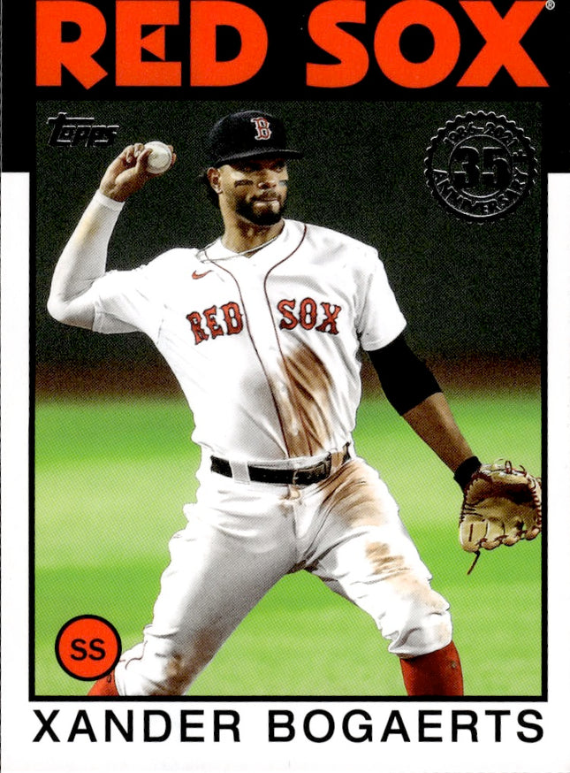 2021 Topps #86B-28 Xander Bogaerts 1986 Topps Baseball 35th Anniversary