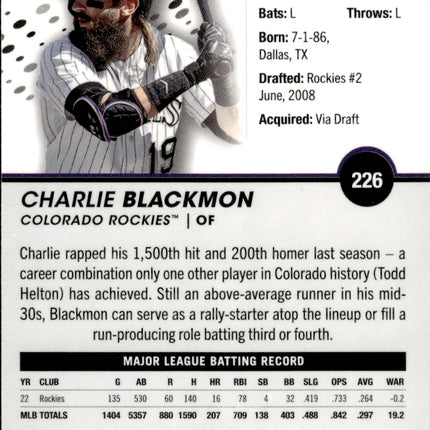 2023 Topps Pristine #226 Charlie Blackmon