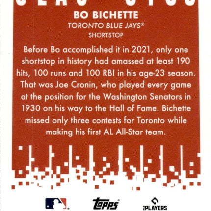 2022 Topps Chrome #NC-5 Bo Bichette New Classics