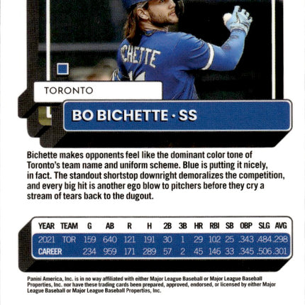2022 Donruss Optic #154 Bo Bichette Refractor