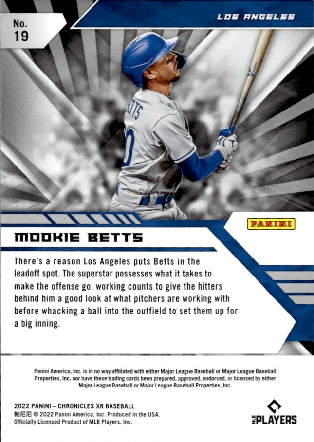 2022 Panini Chronicles #19 Mookie Betts XR
