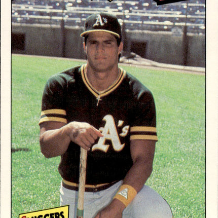 1986 Fleer Baseball's Best Sluggers vs. Pitchers #5 Jose Canseco