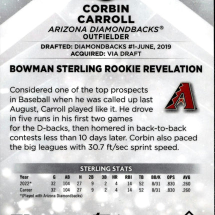 2023 Bowman Sterling #BSR-42 Corbin Carroll