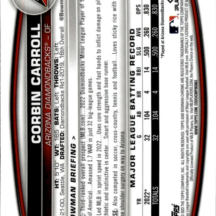 2023 Bowman Chrome #5 Corbin Carroll