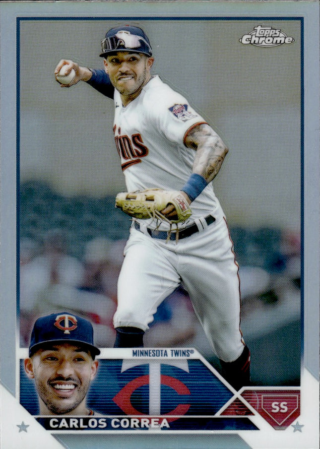 2023 Topps Chrome #140 Carlos Correa Refractors