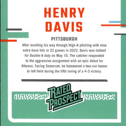 2023 Donruss #36 Henry Davis Rated Rookie