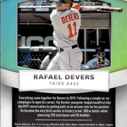 2020 Panini Prizm #B-8 Rafael Devers Brilliance White Wave Prizm
