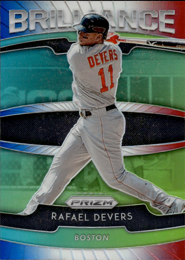 2020 Panini Prizm #B-8 Rafael Devers Brilliance White Wave Prizm