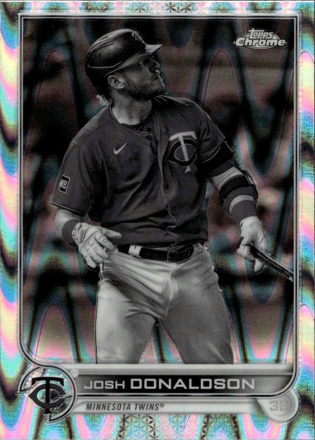 2022 Topps Chrome Sonic #22 Josh Donaldson Black & White RayWave