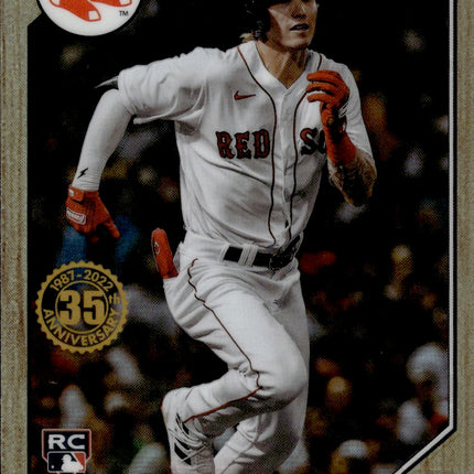2022 Topps Chrome #87BC-19 Jarren Duran 1987 Topps Baseball 35th Anniversary