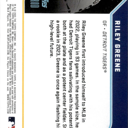 2023 Topps x J-Rod The Show Out Collection #75 Riley Greene
