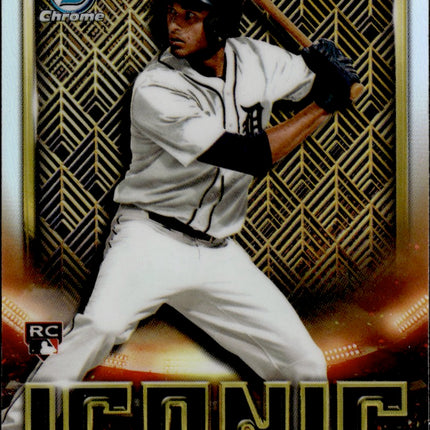 2023 Bowman Chrome #BI-22 Riley Greene Bowman Iconic Mojo Refractor