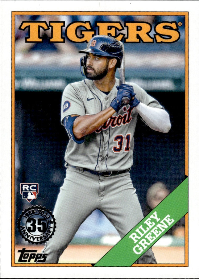 2023 Topps #T88-93 Riley Greene 1988 Topps Baseball 35th Anniversary