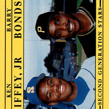 1991 Fleer #710 Second Generation Stars (Ken Griffey, Jr / Barry Bonds) SSS, CPC