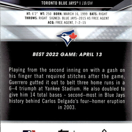2022 Bowman's Best #29 Vladimir Guerrero Jr.