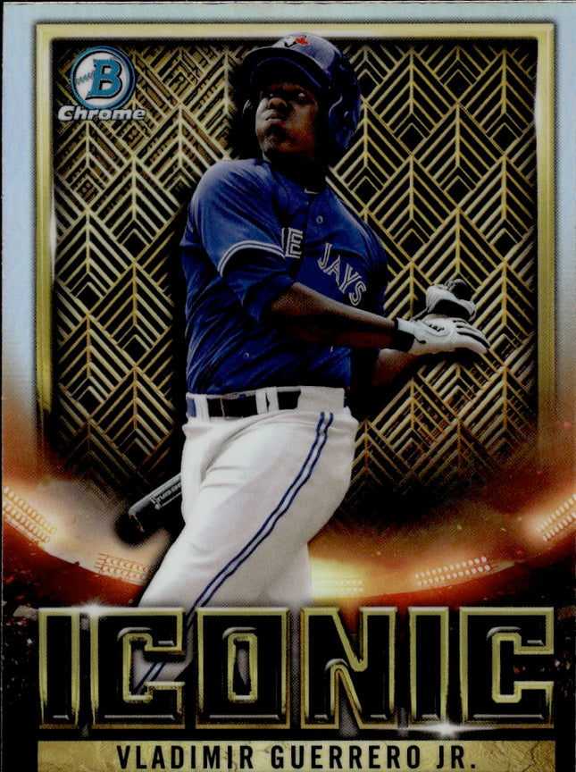 2023 Bowman Chrome #BI-12 Vladimir Guerrero Jr. Bowman Iconic Mojo Refractor