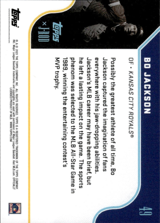 2023 Topps x J-Rod The Show Out Collection #49 Bo Jackson