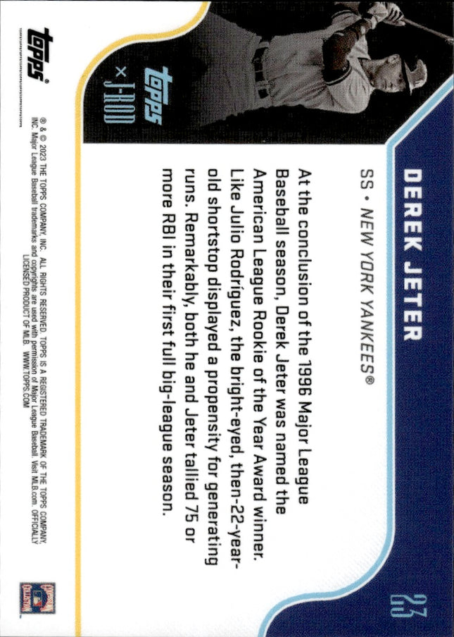 2023 Topps x J-Rod The Show Out Collection #23 Derek Jeter