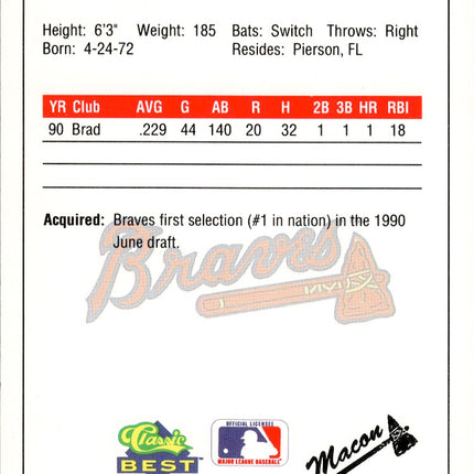 1991 Classic Best #268 Chipper Jones