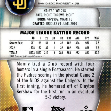 2023 Bowman Platinum #73 Manny Machado