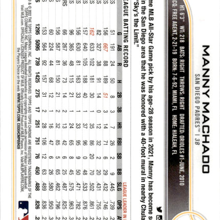 2022 Topps Chrome Sonic #90 Manny Machado