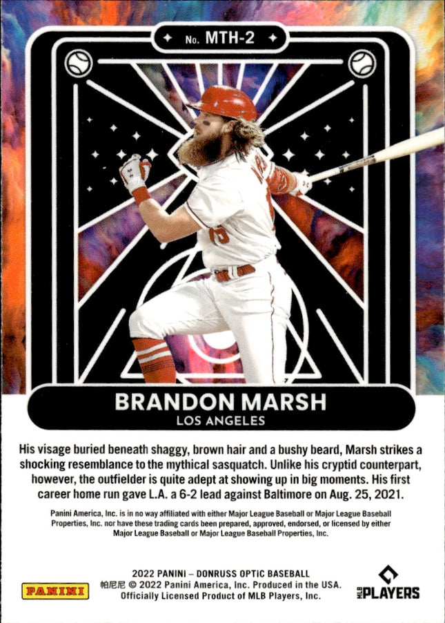 2022 Donruss Optic #MTH-2 Brandon Marsh Mythical
