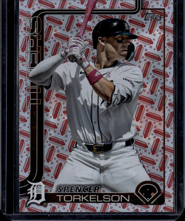 2025 Topps #494 Spencer Torkelson Holiday Hot Dogs #/99
