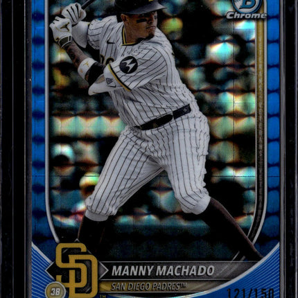 2025 Bowman Chrome #6 Manny Machado Blue Geometric #/150