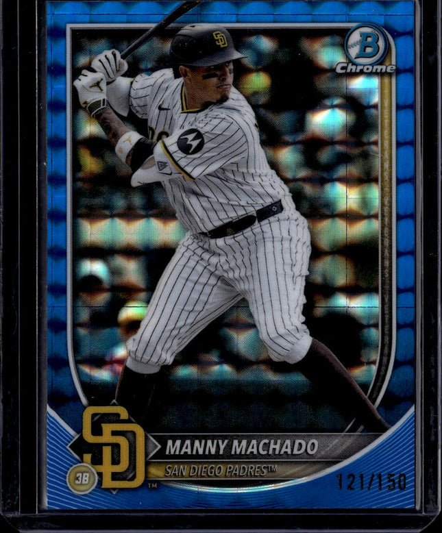 2025 Bowman Chrome #6 Manny Machado Blue Geometric #/150