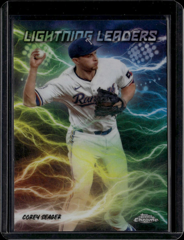 2025 Topps Chrome - Lightning Leaders #LL-9 Corey Seager