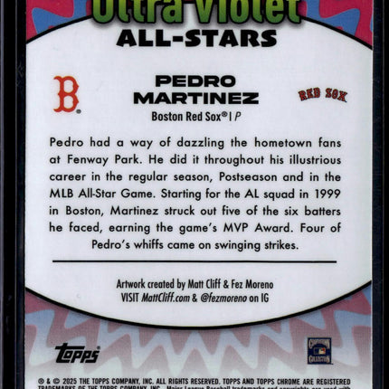 2025 Topps Chrome - Ultra Violet All-Stars #UV-15 Pedro Martinez