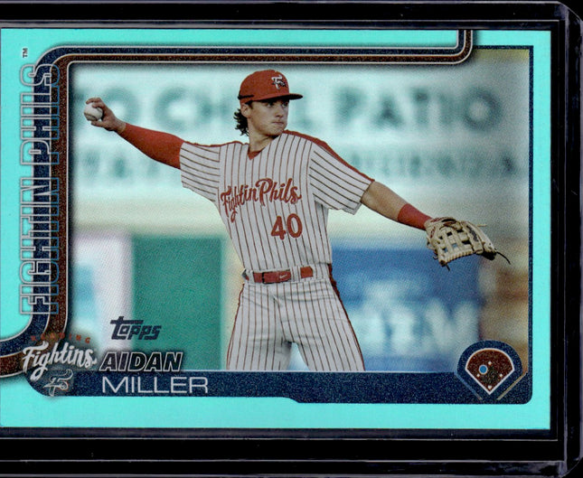 2025 Topps Pro Debut #PD-113 Aidan Miller Aqua Foil #/75