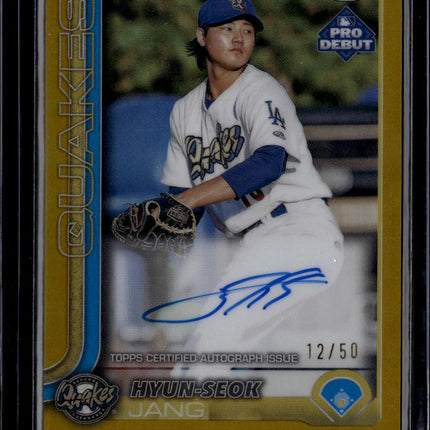 2025 Topps Pro Debut #PD-179 Hyun-Seok Jang Base Autographs Gold #/50