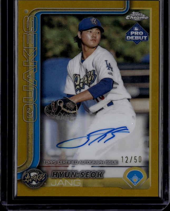 2025 Topps Pro Debut #PD-179 Hyun-Seok Jang Base Autographs Gold #/50