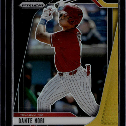 2025 Panini Prizm #242 Dante Nori Black Gold Prizms #/5