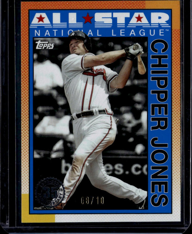 2025 Topps #90AS-11 Chipper Jones 1990 Topps Baseball 35th Ann. All-Stars /10