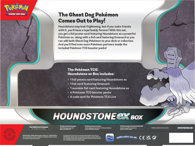 Pokemon Houndstone ex Box