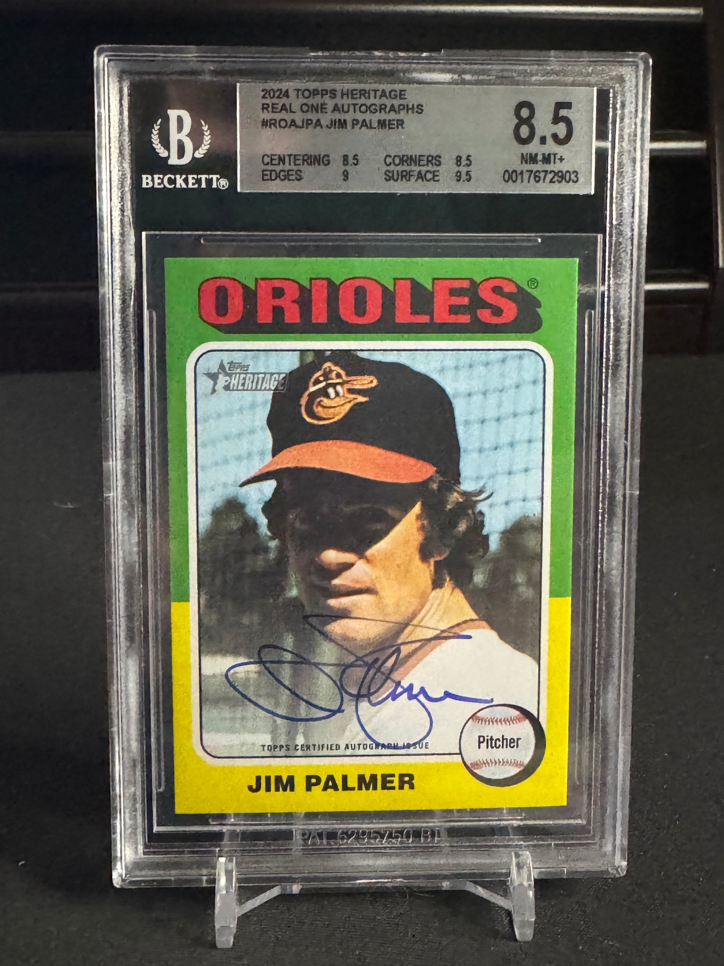 Jim Palmer #ROA-JPA - BGS 8.5