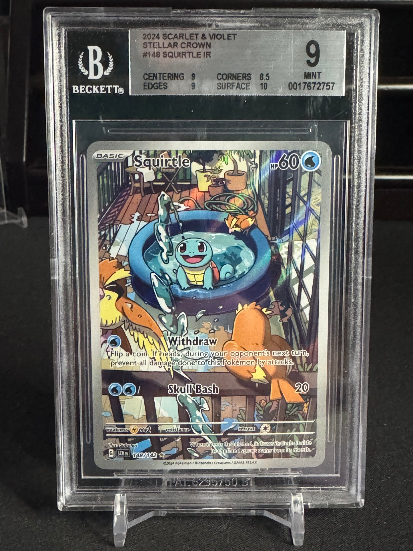 Squirtle 148 Stellar Crown - BGS 9